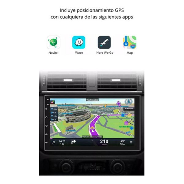 Stereo Pantalla Tactil Dakota Gps Android Bt Camara Volante - Imagen 6