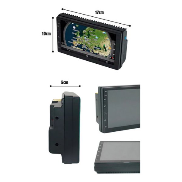 Stereo Pantalla Tactil Dakota Gps Android Bt Camara Volante - Imagen 5