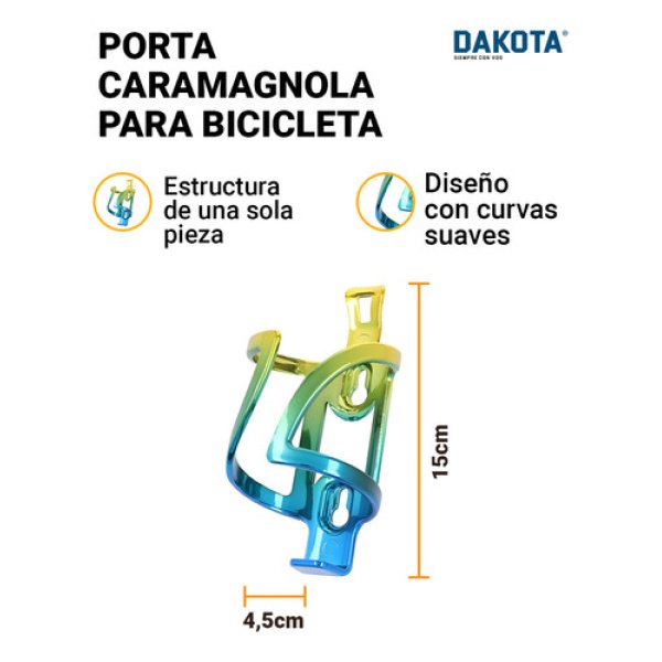 Porta Caramañola Botella Bicicleta Dakota Universal Ultra Liviana - Imagen 2