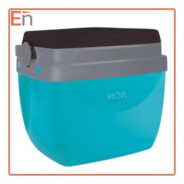 Heladera Conservadora Camping Portátil  Mor 12l 13 Latas Celeste - Imagen 3
