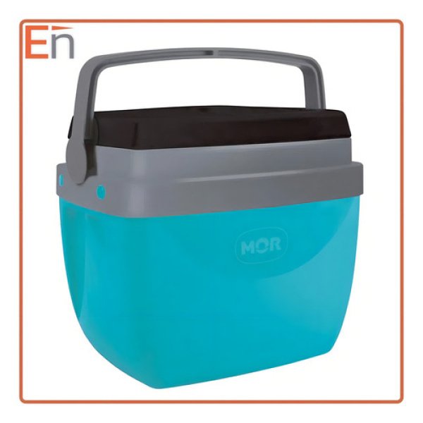 Heladera Conservadora Camping Portátil  Mor 12l 13 Latas Celeste - Imagen 4