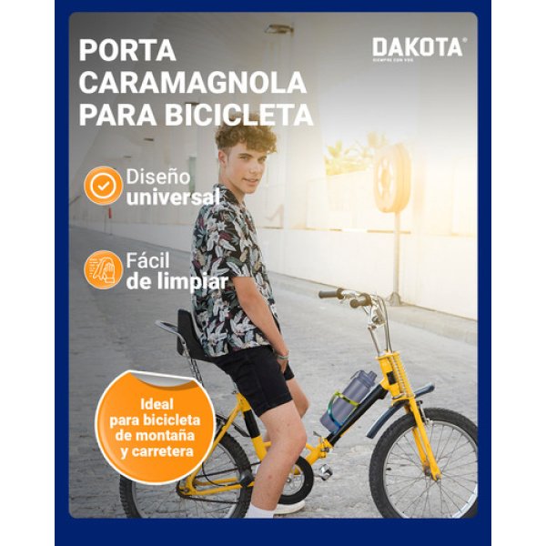 Porta Caramañola Botella Bicicleta Dakota Universal Ultra Liviana - Imagen 4