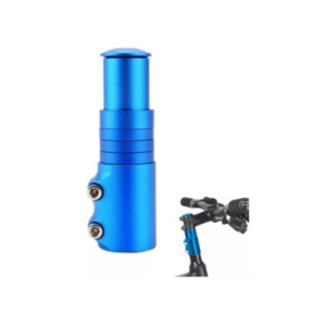 Extensor Stem Para Elevar Manubrio Bicicleta 8cm Aluminio Color Azul