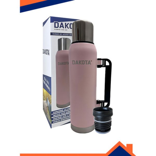 Termo Acero Inoxidable Pico Cebador Dakota 1.3l Color Rosa - Imagen 8