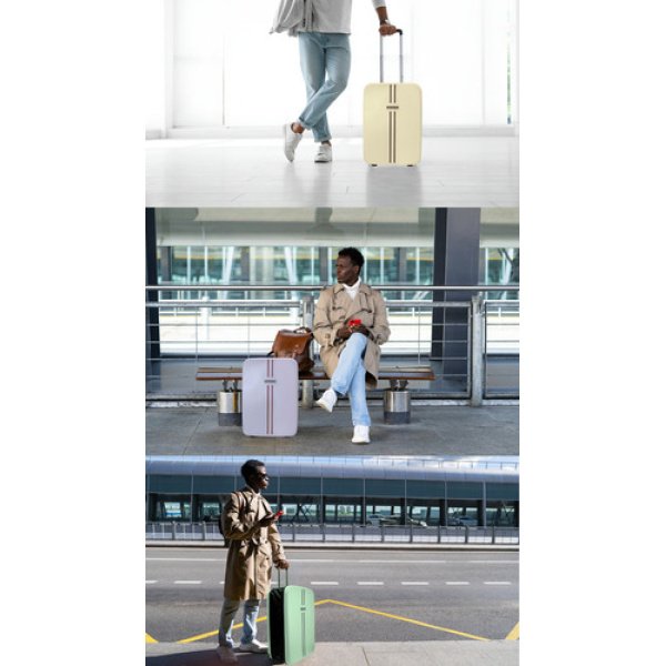 Valija Plegable 28 Maleta  Carry On Monobag By Dakota Extra Grande 103lts Ruedas Deluxe Color Beige - Imagen 6