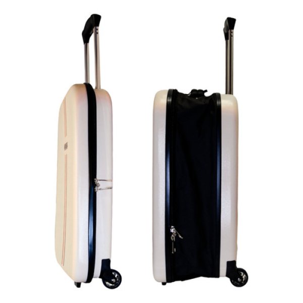 Valija Plegable 28 Maleta  Carry On Monobag By Dakota Extra Grande 103lts Ruedas Deluxe Color Beige - Imagen 5