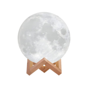 Lámpara Velador Luna Llena 3d Dakota Rgb 16 Tonalidades Blanco Frio
