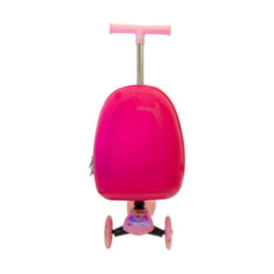 Monopatín Monobag Mb01 Patineta Mochila Valija Luces Diseño Color Fucsia