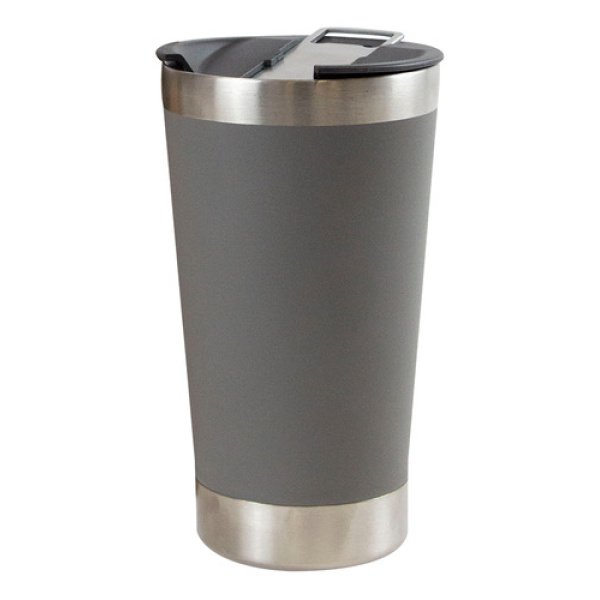 Vaso Térmico Cervecero 500ml  Acero Inoxidable Con Tapa Y Destapador