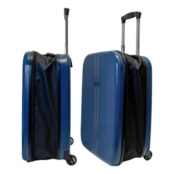 Valija Plegable 24 Monobag By Dakota Grande 62lts Ruedas Deluxe Color Azul - Imagen 5