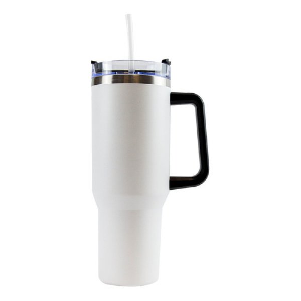 Vaso Térmico 1.2lt Dakota Acero Inoxidable Con Tapa Sorbete Color Blanco