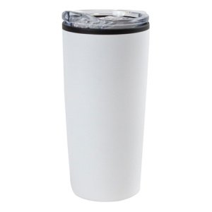 Vaso Térmico 400ml Dakota Acero + Plástico Con Tapa Frio Calor Color Blanco