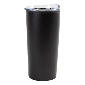 Vaso Térmico 400ml Dakota Acero + Plástico Con Tapa Frio Calor Color Negro