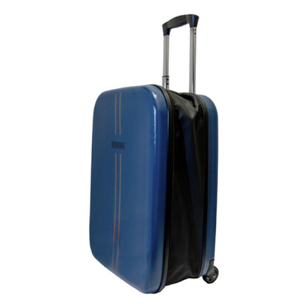 Valija Plegable 24 Monobag By Dakota Grande 62lts Ruedas Deluxe Color Azul - Imagen 2