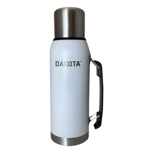 Termo Acero Inoxidable Pico Cebador Dakota 1 Litro Colores Color Blanco