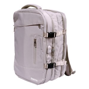 Mochila Viaje Carry On 24l Monobag Calidad Deluxe Reforzada Color Lila Diseño De La Tela Liso
