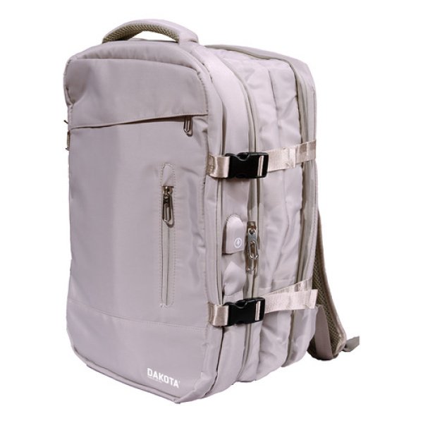 Mochila Viaje Carry On 24l Monobag Calidad Deluxe Reforzada Color Lila Diseño De La Tela Liso