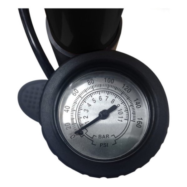 Inflador De Pie Manómetro Dakota 160psi Ergonómico Doble Válvula - Imagen 3