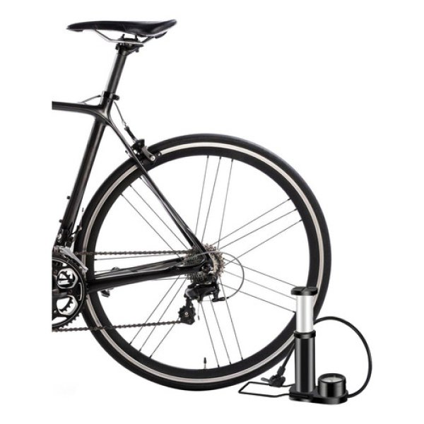 Inflador De Pie Bicicleta Moto Manómetro Dakota Trasportable  160 Psi Color Negro - Imagen 3